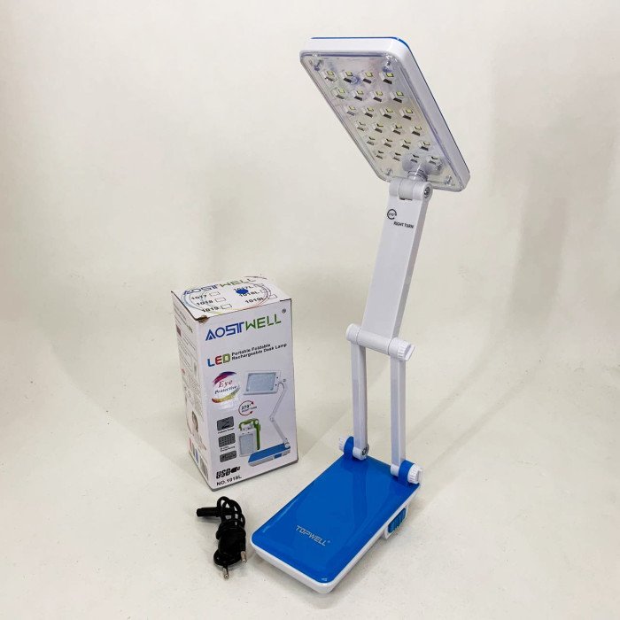 Настільна лампа Topwell 1019 Синя акумуляторна світлодіодна регуляція рівня нахилу. Колір: синій