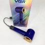 Фен професійний VGR V-445 BLUE, 3 рівні обдування, 4 рівні температури, 1600 Вт
