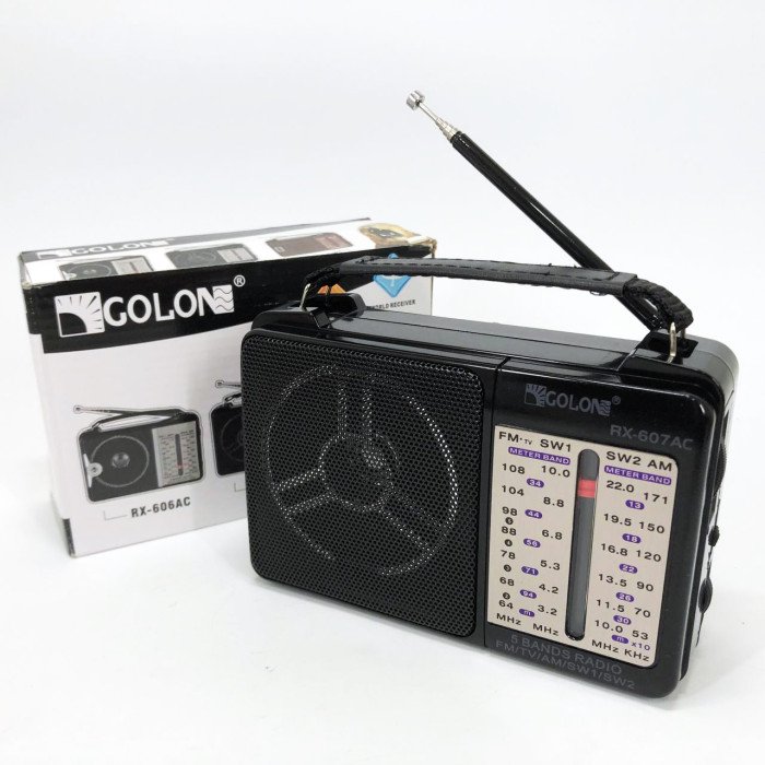 Портативний радіоприймач всехвильовий GOLON RX-607 AC, переносний приймач FM, FM-приймачі