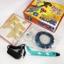 3D ручка Smart 3D Pen 2 c LCD дисплеєм, Цікава ручка 3д для дітей, Оригінальна. Колір: блакитний
