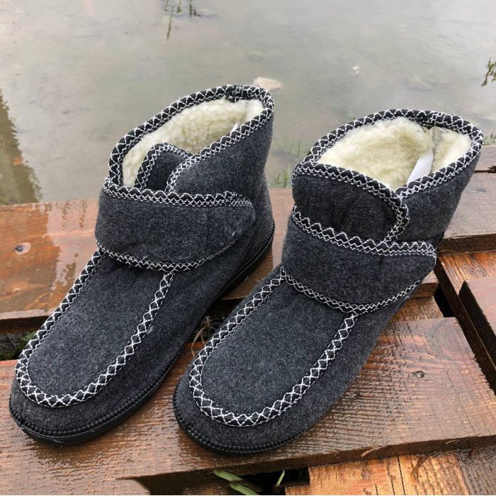 Черевики жіночі хутряні утеплені з застібкою 40 розмір, Жіночі зимові черевики з повсті