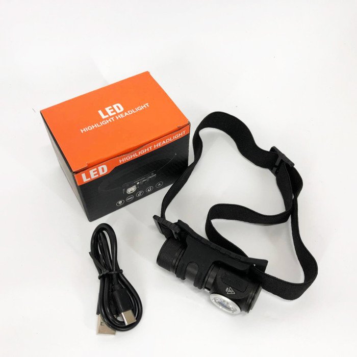 Тактичний ліхтарик налобний PLD-6603-P8, Налобний ліхтарик з зарядкою usb, Налобний ліхтар з лінзою