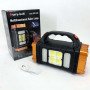 Ліхтар кемпінговий з сонячною панеллю та повербанком HB-1678-2х8LED-6COB, ліхтар кемпінговий світлодіодний