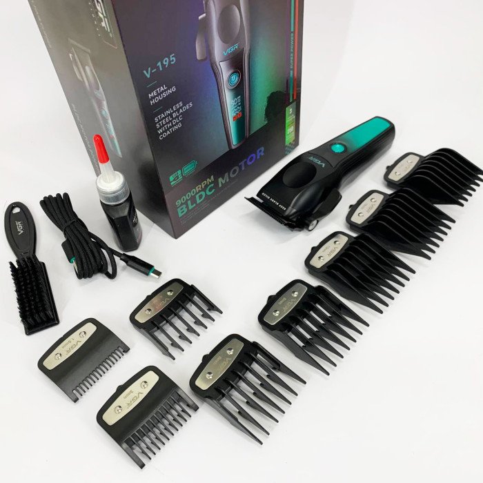Акумуляторна машинка для стрижки VGR V-195 GREEN