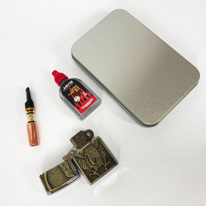 Запальничка бензинова в подарунковій коробці N13, подарункові запальнички, подарунок запальничка хлопцю.