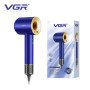 Фен професійний VGR V-445 BLUE, 3 рівні обдування, 4 рівні температури, 1600 Вт
