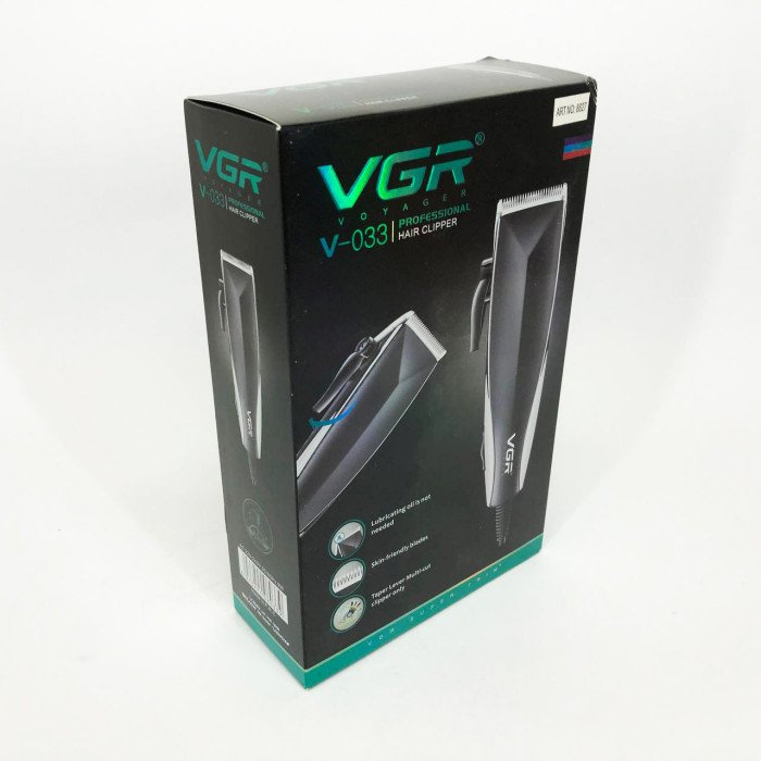 Професійна машинка для стрижки волосся VGR V-033 з функцією тримера та 4 насадками