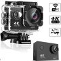 Водонепроникна спортивна екшн камера DVR Sport S2 Wi-Fi/SD, Бодікамера з дисплеєм, Відеокамери sport