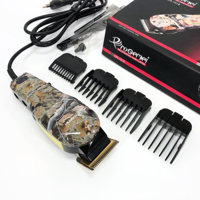 Професійна машинка для стрижки волосся GEMEI GM-1018, Стильна машинка для стрижки, Триммер для бороди