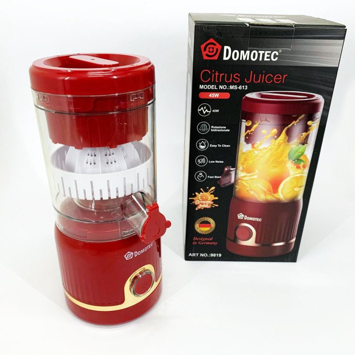 Соковитискач для цитрусових Domotec MS-613 250мл. Колір: червоний