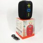 Портативна Bluetooth колонка TG658 8W з RGB підсвічуванням, Бездротова колонка потужна. Колір: чорний