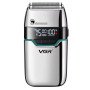 Електробритва Шейвер VGR V-350 чоловіча акумуляторна бритва для гоління з дисплеєм. Колір: срібний