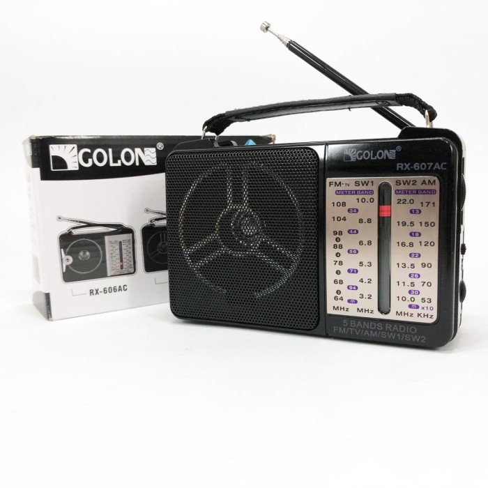 Портативний радіоприймач всехвильовий GOLON RX-607 AC, переносний приймач FM, FM-приймачі
