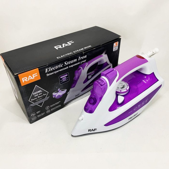 Праска з керамічною підошвою RAF R.1233 потужність 2200Вт 320 мл purple