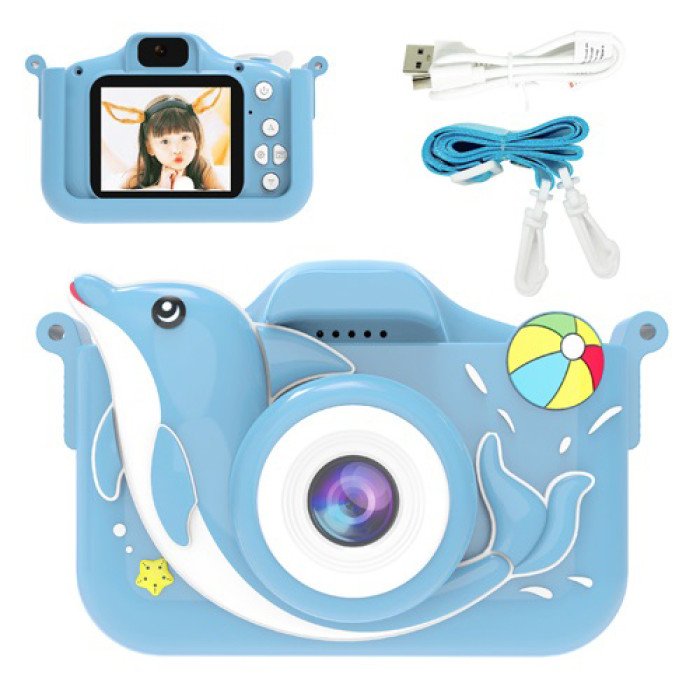 Дитячий цифровий фотоапарат + чохол ET015