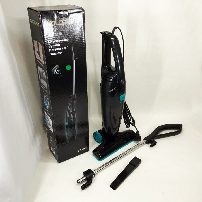 Вертикальний пилосос 2 в 1 із циклонним фільтром GOLDBERG GB-9902 5200 Вт. Колір: синій