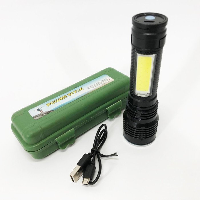 Ліхтарик кишеньковий світлодіодний Police BL-T630S-XPE+COB, Суперпотужний пошуковий ручний ліхтар