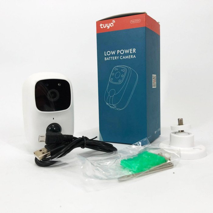 Камера відеоспостереження Smart wifi додаток Tuya працює від 2x18650