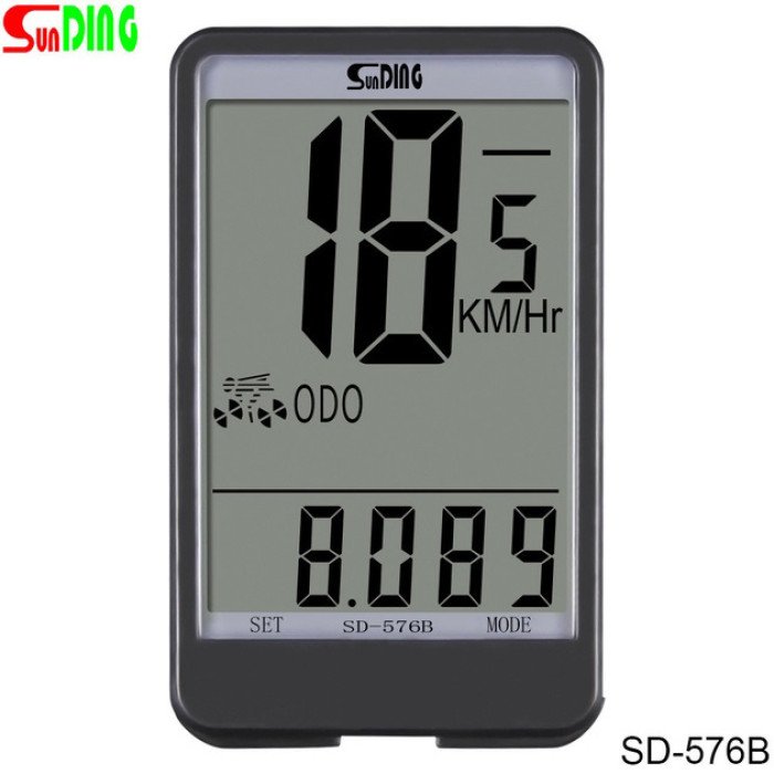 Велокомп'ютер SunDing SD-576B спідометр одометр велосипедний комп'ютер