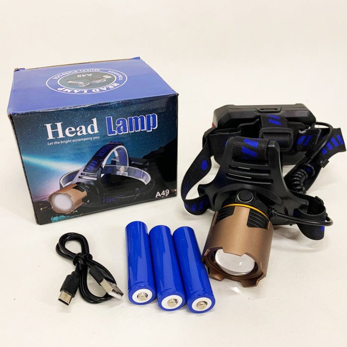 Ліхтар налобний A49-TG 3x18650