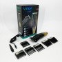 Машинка для стрижки волосся акумуляторна Professional Turbo з різними насадками VGR V-003. Колір: жовтий
