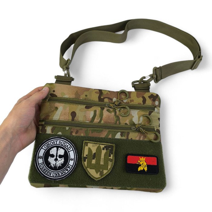 Чоловіча сумка нагрудна тактична, Сумка через плече військова, Тактичний рюкзак через плече