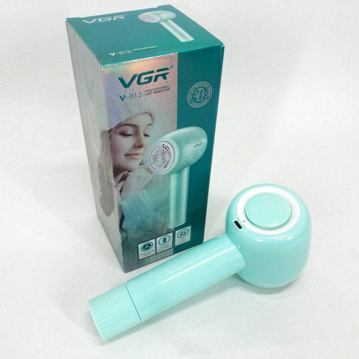 Машинка для видалення катишків VGR V-813, Машинка для стрижки котишок. Колір: зелений