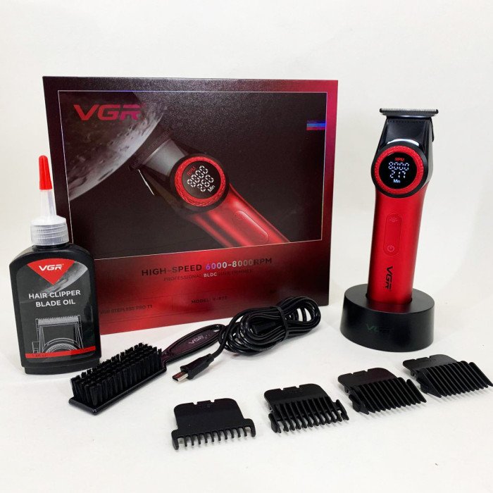 Тример VGR V-977 RED, регулювання потужності 6000 - 8000 RPM