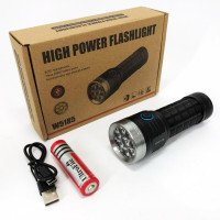 Ліхтарик компактний PLD W5185-8XHP360, Високоякісний ліхтарик, Довговічний світлодіодний ліхтар