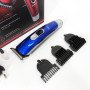 Машинка для стрижки волосся Gemei GM-6046, Акумуляторний універсальний тример для стрижки. Колір: синій