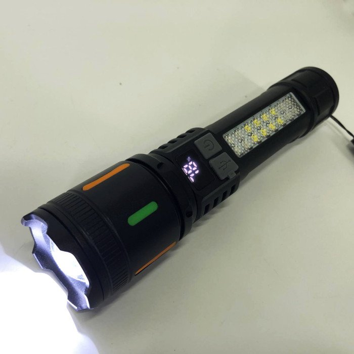 Ліхтар 530-2-TG+COB(white+red+blue)