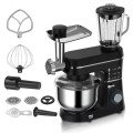 Кухонний комбайн Domotec 6676B 5в1 10L 1400W міксер/блендер/м'ясорубка, Стаціонарний планетарний тістоміс