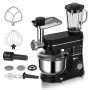 Кухонний комбайн Domotec 6676B 5в1 10L 1400W міксер/блендер/м'ясорубка, Стаціонарний планетарний тістоміс