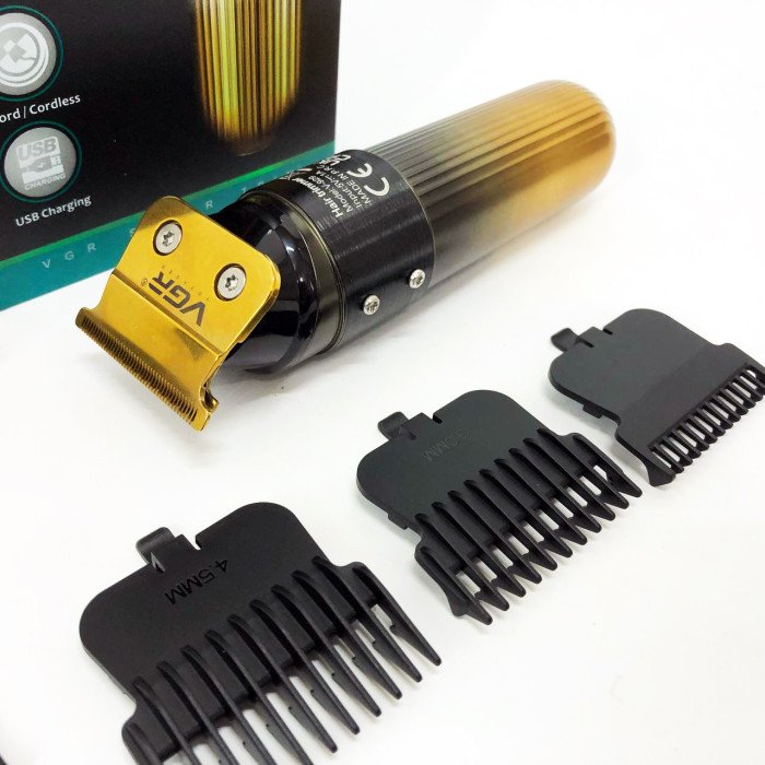 Машинка для стрижки волосся VGR V-929 акумуляторна, Машинка окантувальна професійна для бороди