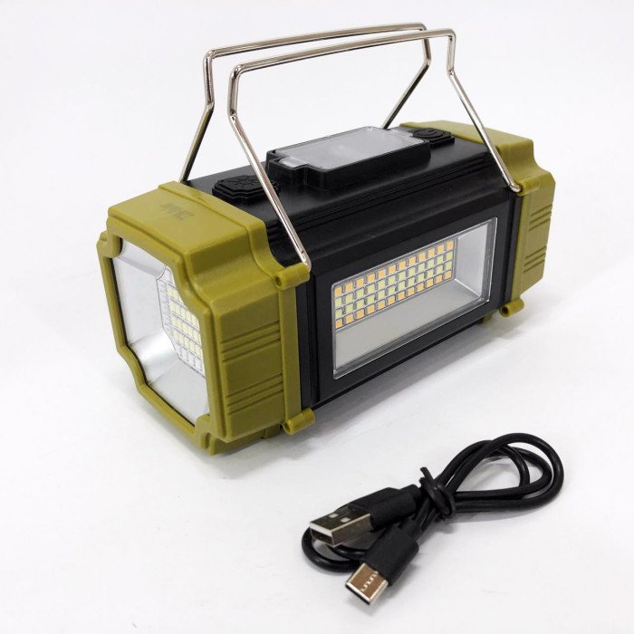 Ліхтар переносний LS-228-LED WHITE+RED+BLUE+YELLOW, Ліхтар для кемпінгу з вбудованим зарядним пристроєм