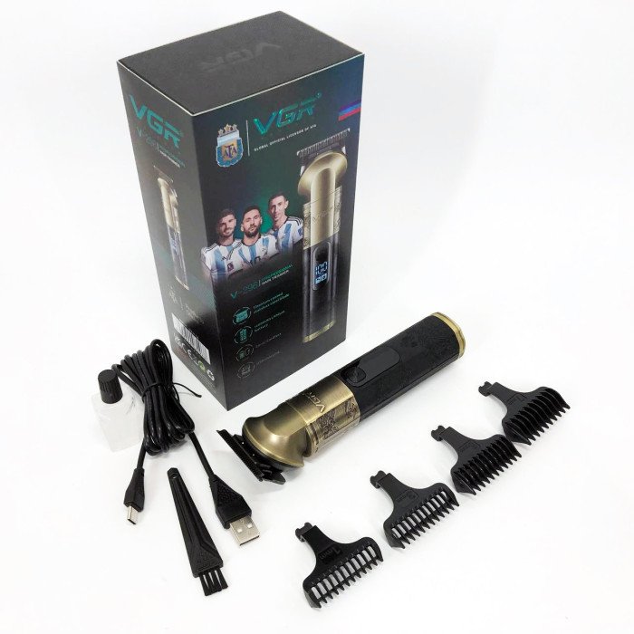 Тример VGR V-296, Багатофункціональна машинка для стрижки бороди, Професійний триммер для гоління