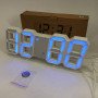 Годинник настільний LY-1089 з білим підсвічуванням LED синій, Годинник настільний професійний електронний