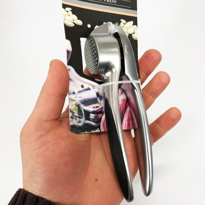 Прес для часнику чеснокодавка ручна металева