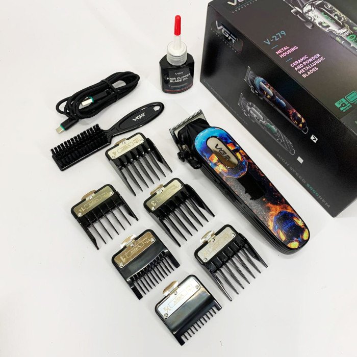 Акумуляторна машинка для стрижки VGR V-279 RED