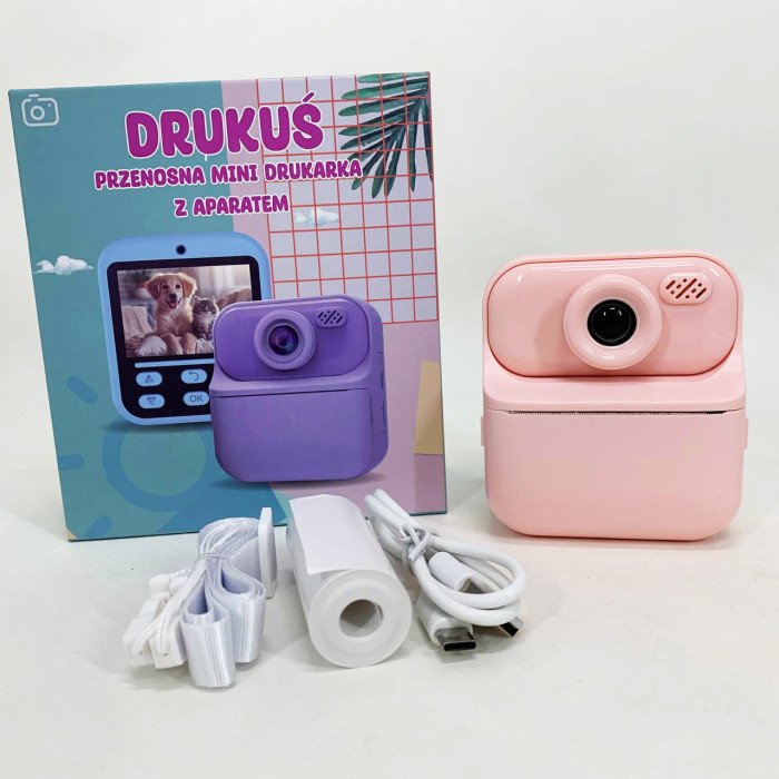 Дитячий фотоапарат миттєвого друку S1 Pink