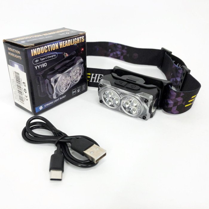 Ліхтар налобний YY-19D-6SMD Li-Ion, Світлодіодний ліхтар на лоб, Ліхтарик на голову із зарядкою