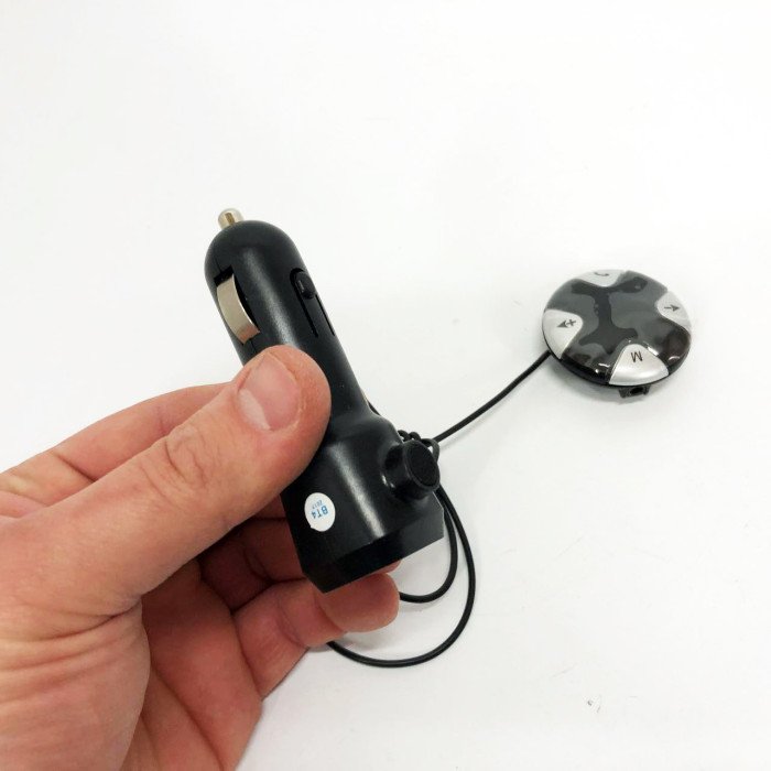 Трансмітер модулятор MP3 UKC CM-S25 з магнітним тримачем, Автомобільний трансмітер bluetooth