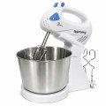 Стаціонарний електричний міксер із чашею Rainberg RB-1006 500W з насадками для замішування тіста Blue