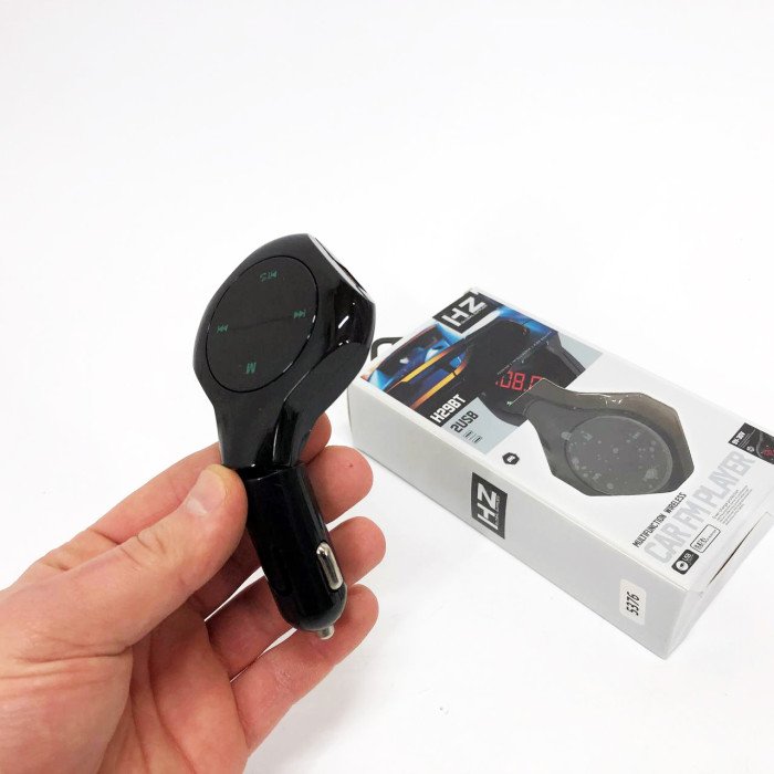 Трансмітер Автомобільний FM модулятор FM H29 BT, Модулятор для мобільних пристроїв в авто. Колір: чорний