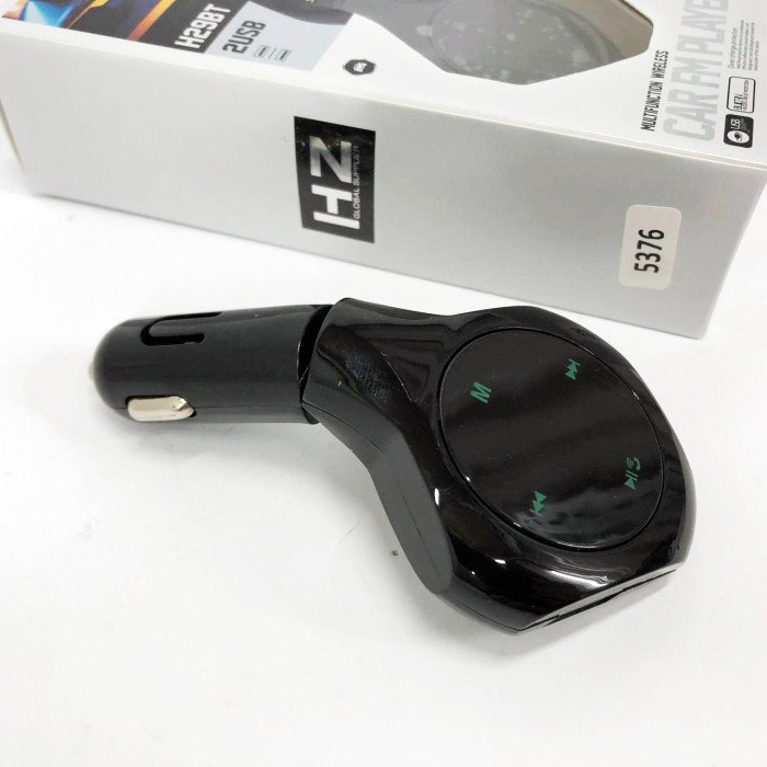 Трансмітер Автомобільний FM модулятор FM H29 BT, Модулятор для мобільних пристроїв в авто. Колір: чорний