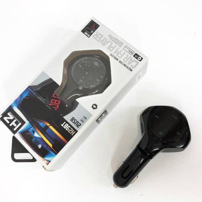 Трансмітер Автомобільний FM модулятор FM H29 BT, Модулятор для мобільних пристроїв в авто. Колір: чорний