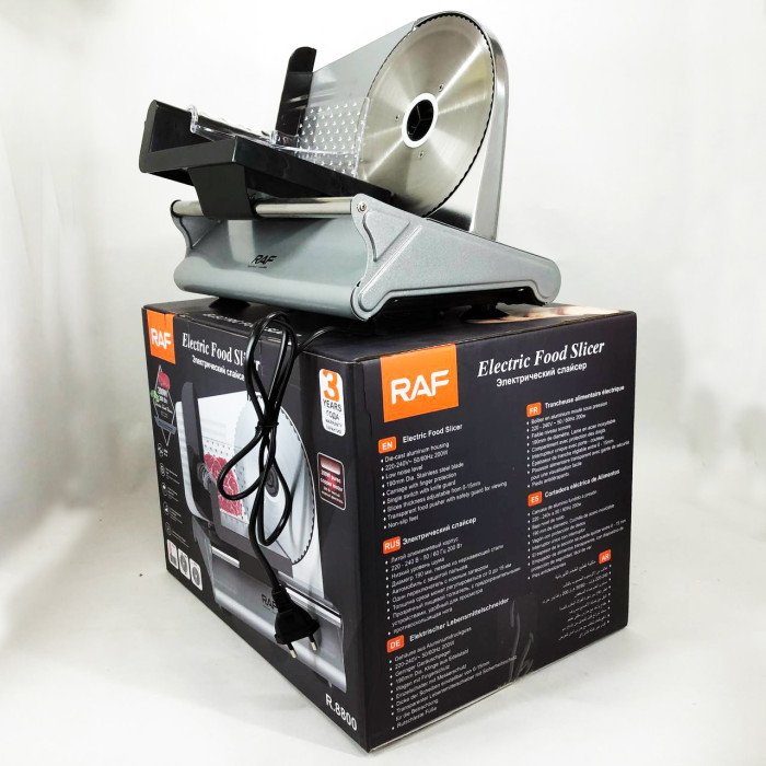 Слайсер для нарізання продуктів ломтерезка RAF R.8800