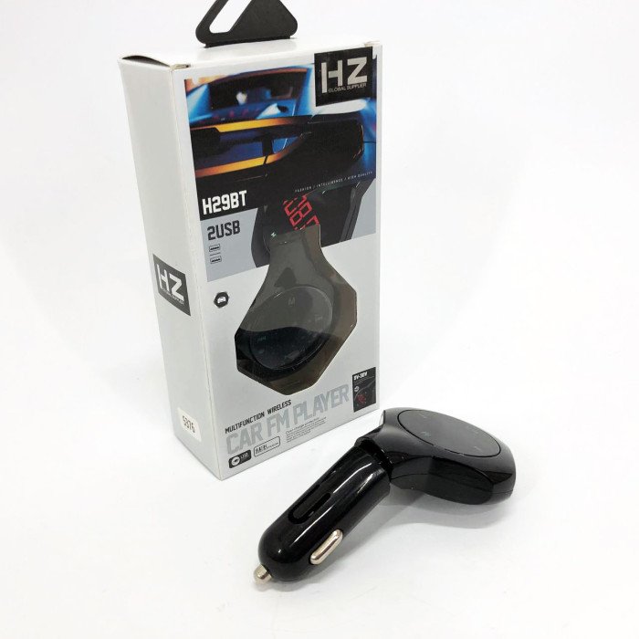 Трансмітер Автомобільний FM модулятор FM H29 BT, Модулятор для мобільних пристроїв в авто. Колір: чорний