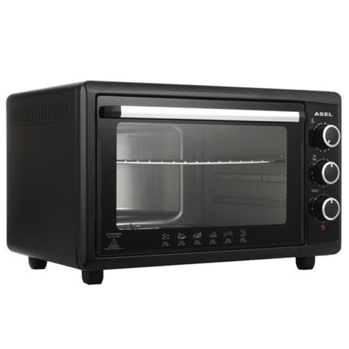 Електродуховка Asel АF50-33 50 л 1500 Вт Духовка електрична Асель Турецька, Підсвічування, Конвекція