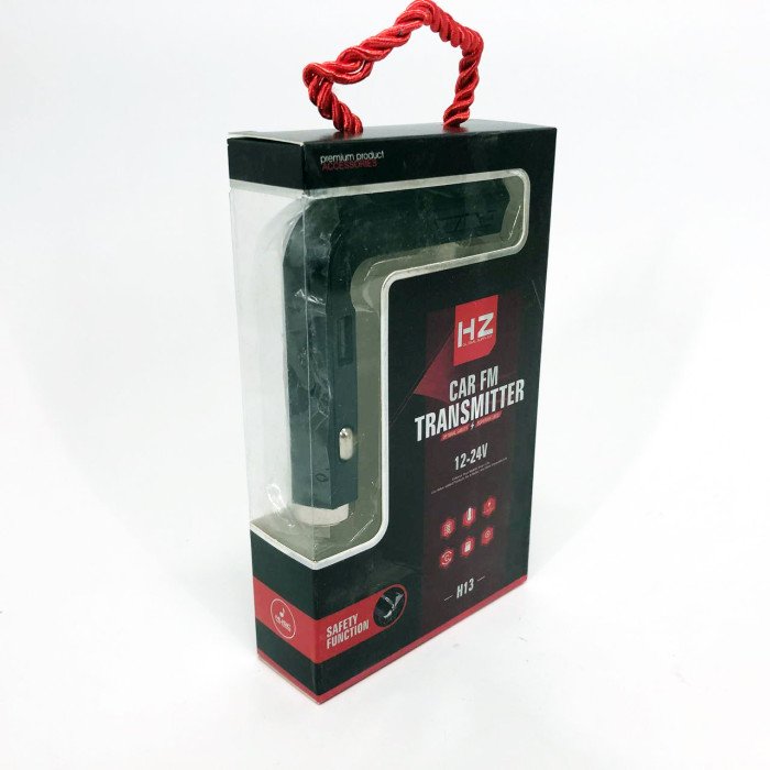 Автомобільний MP3 Трансмітер FM-модулятор HZ H13 LCD AUX/USB, Bluetooth фм передавач для автомагнітоли